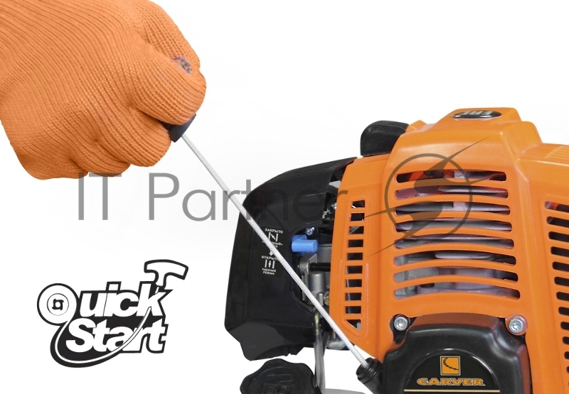 Мотокоса CARVER GBC-052MS 3лс 2х-тактный 52см3 1л нож 230мм леска2.4мм