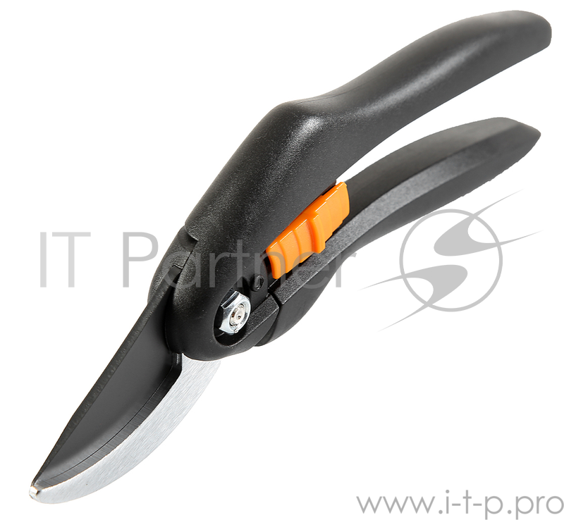 Секатор плоскостной Fiskars SingleStep P26 черный/оранжевый (111260)