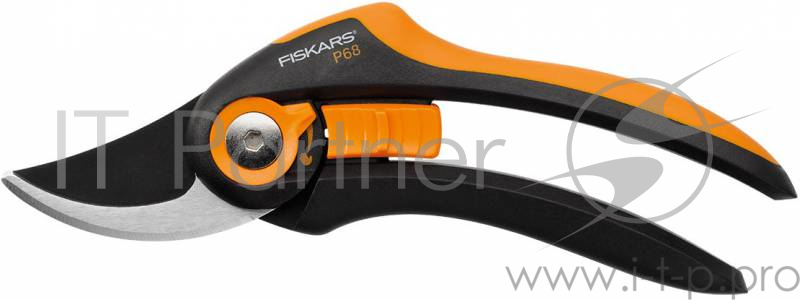 Секатор плоскостной Fiskars SmartFit P68 черный/оранжевый (111610)