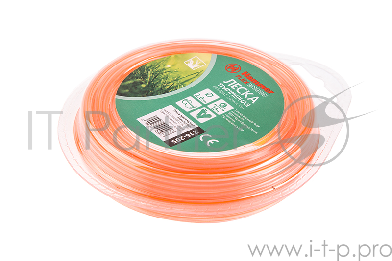 Леска триммерная Hammer Flex 216-205 2.0мм*15м сечение - квадрат