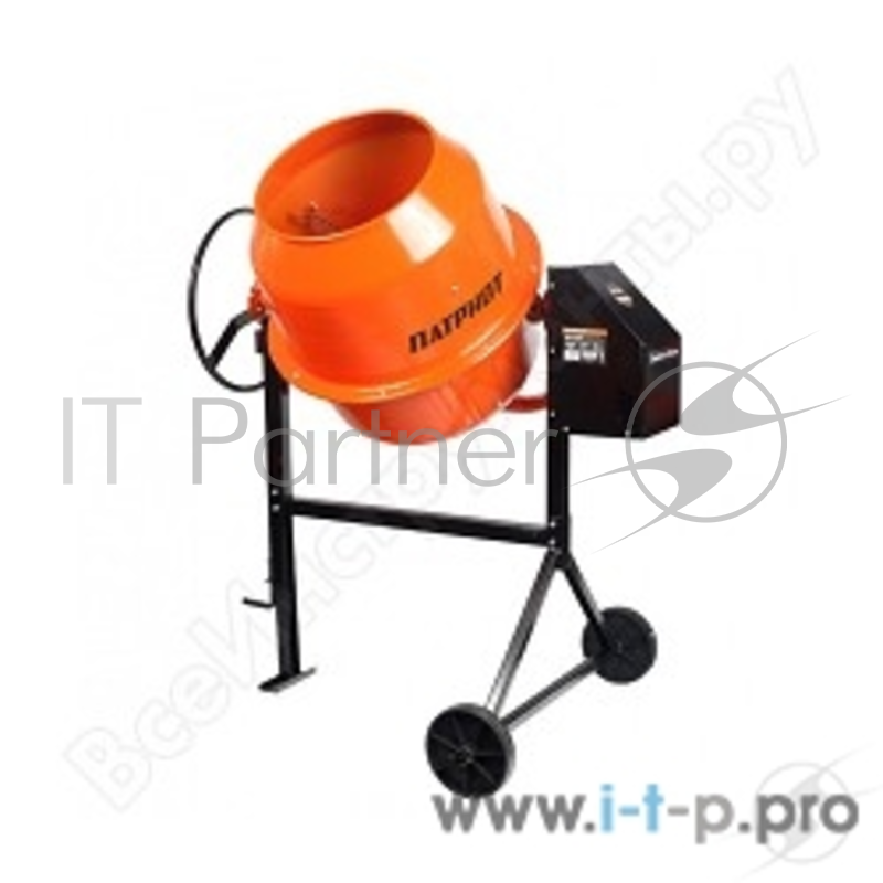 Бетоносмеситель ПАТРИОТ БM 182C 500Вт объем готовой смеси 180 кг чугунный венец 62 кг