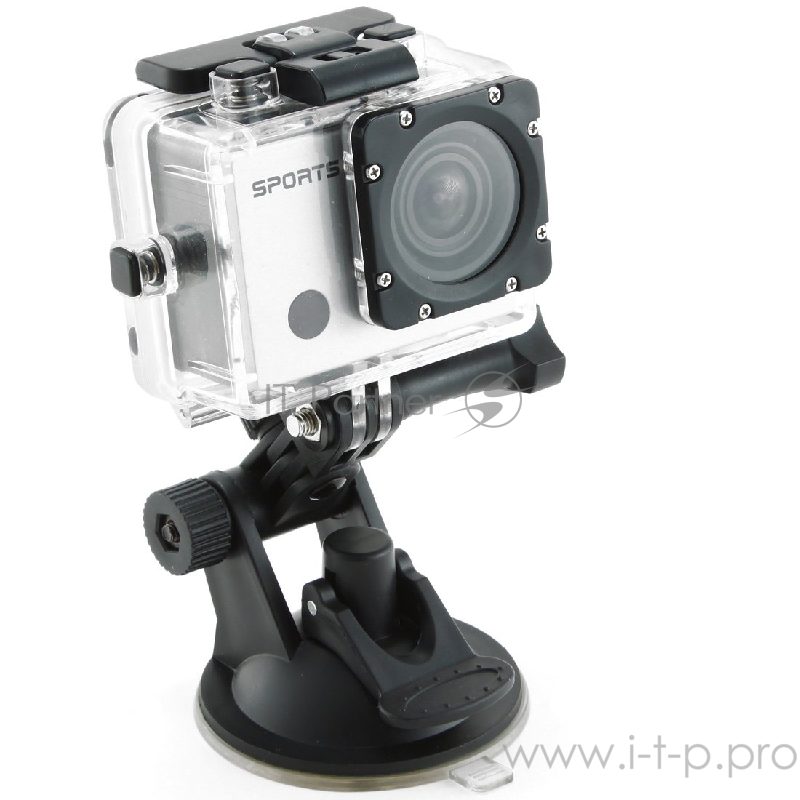 Цифровые камеры Gembird Экшн-камера Gembird ACAM-003, 8MP, 1920 x 1080 FHD (60 fps), WIFI, ЖК дисплей 2.0', TF/Micro SDHC, USB 2.0, подводный бокс + крепления.