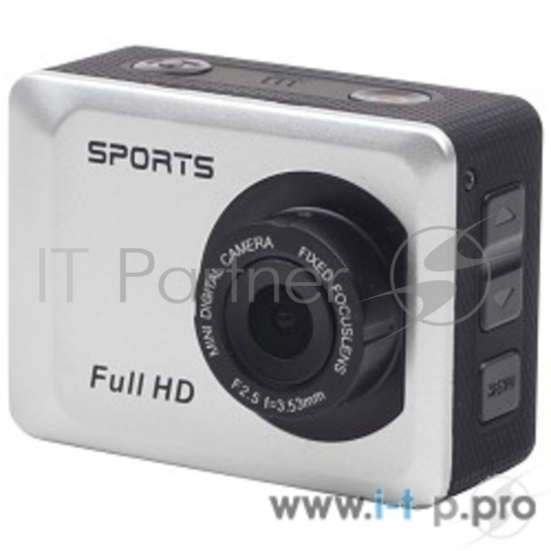 Цифровые камеры Gembird Экшн-камера Gembird ACAM-002 {5MP, 1920 x 1080 FHD (30 fps), ЖК дисплей 2.0', TF/Micro SDHC, USB 2.0, подводный бокс + крепления}