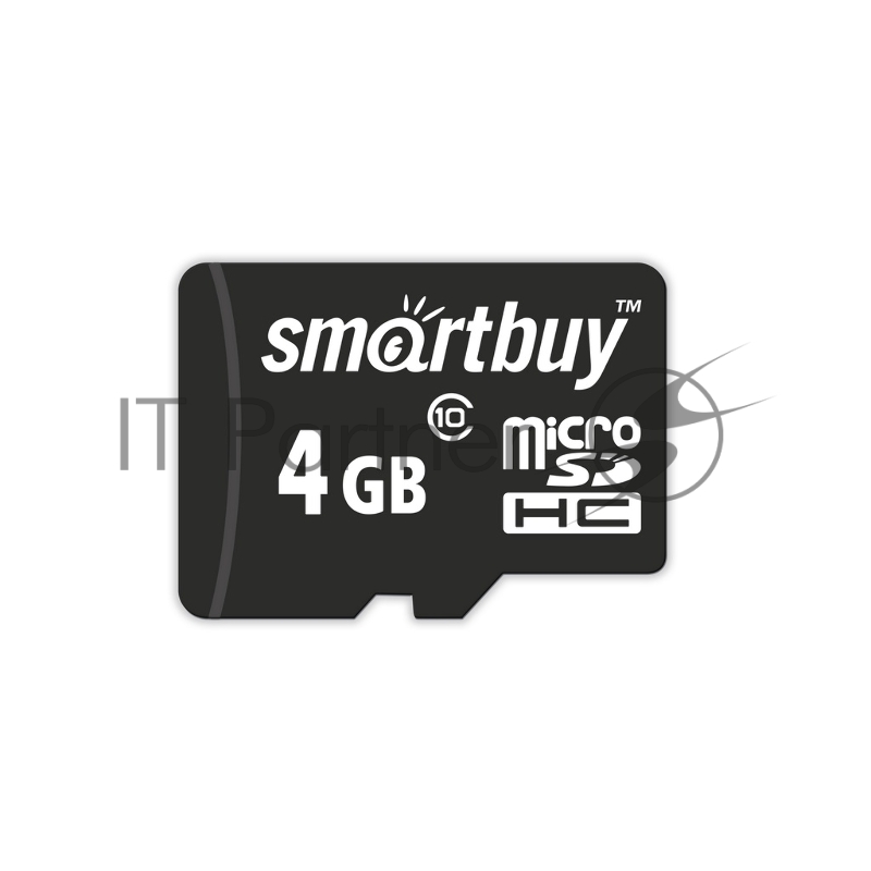Карта памяти Micro SDHC 4GB Smartbuy Сlass 10 (без адаптеров)