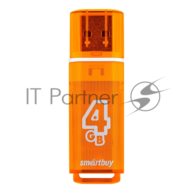 Внешний накопитель 4Gb USB Drive <USB2.0> Smartbuy Glossy series Orange (SB4GBGS-Or)
