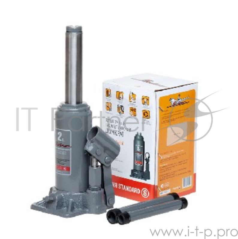 Домкрат бутылочный 2т S (MIN - 150 мм, MAX - 285 мм) (15998)(AIRLINE AJ-B-02S Домкрат бутылочный 2т S (MIN - 150 мм, MAX - 285 мм) (15998))