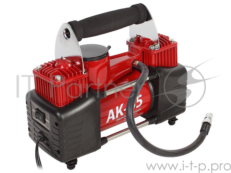 Компрессор AUTOPROFI AK-65 автомобильный АК металл 2поршня 12V 300W 65л/мин сумка