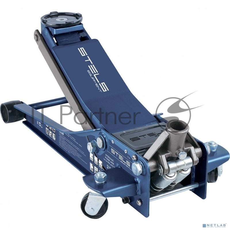 Домкрат гидравлический подкатной STELS 51136, быстрый подъем 3т low profile quick lift 75-515мм про