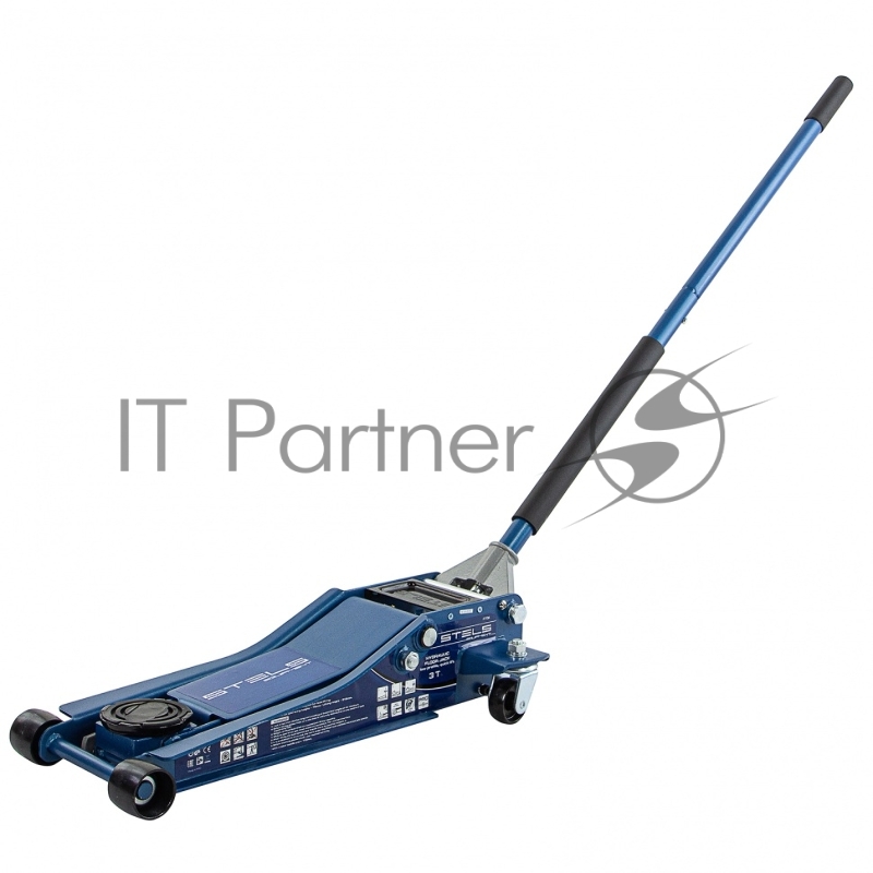 Домкрат гидравлический подкатной STELS 51136, быстрый подъем 3т low profile quick lift 75-515мм про
