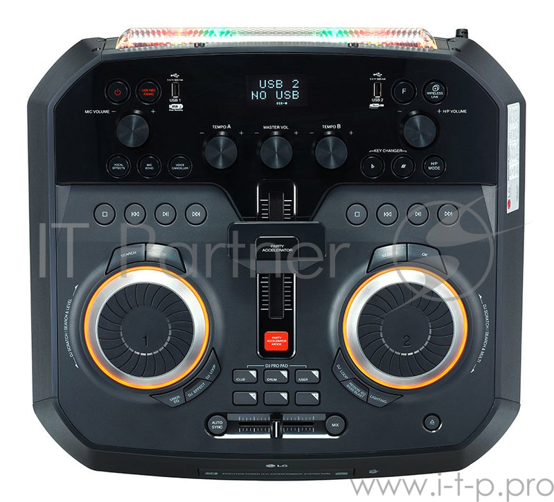 Минисистема LG CK99+NK99 черный 5000Вт/CD/CDRW/FM/USB/BT