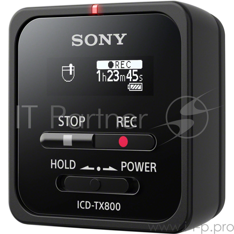 Диктофон Sony ICD-TX800T память 16Гб, управление через BLUETOOTH, черный