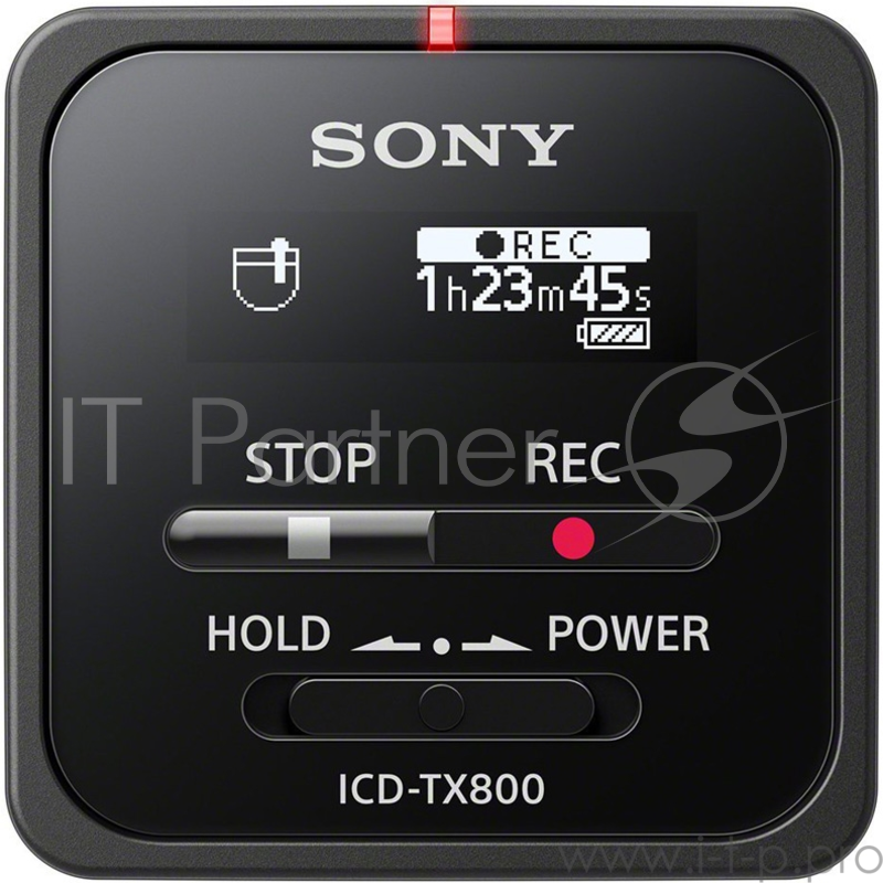 Диктофон Sony ICD-TX800T память 16Гб, управление через BLUETOOTH, черный