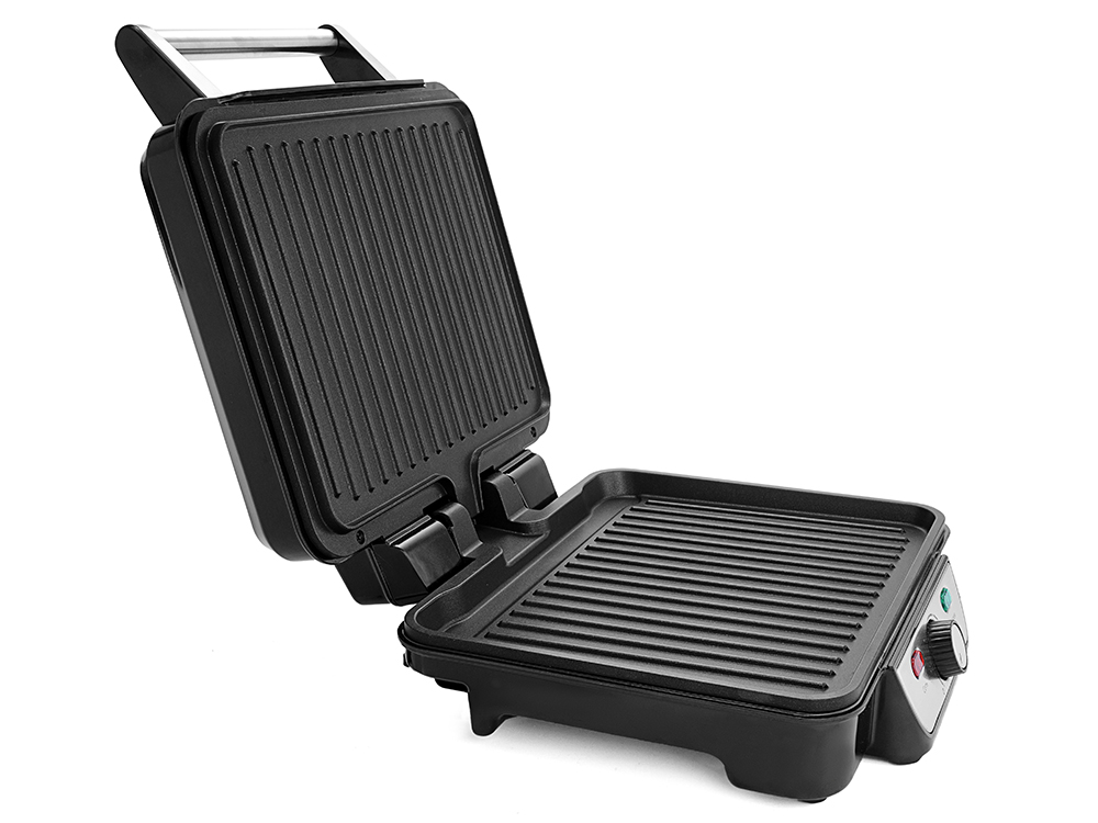 Электрогриль Kitfort KT-1626 1800Вт серебристый/черный