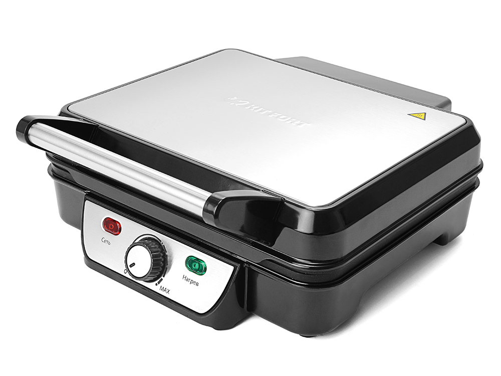 Электрогриль Kitfort KT-1626 1800Вт серебристый/черный