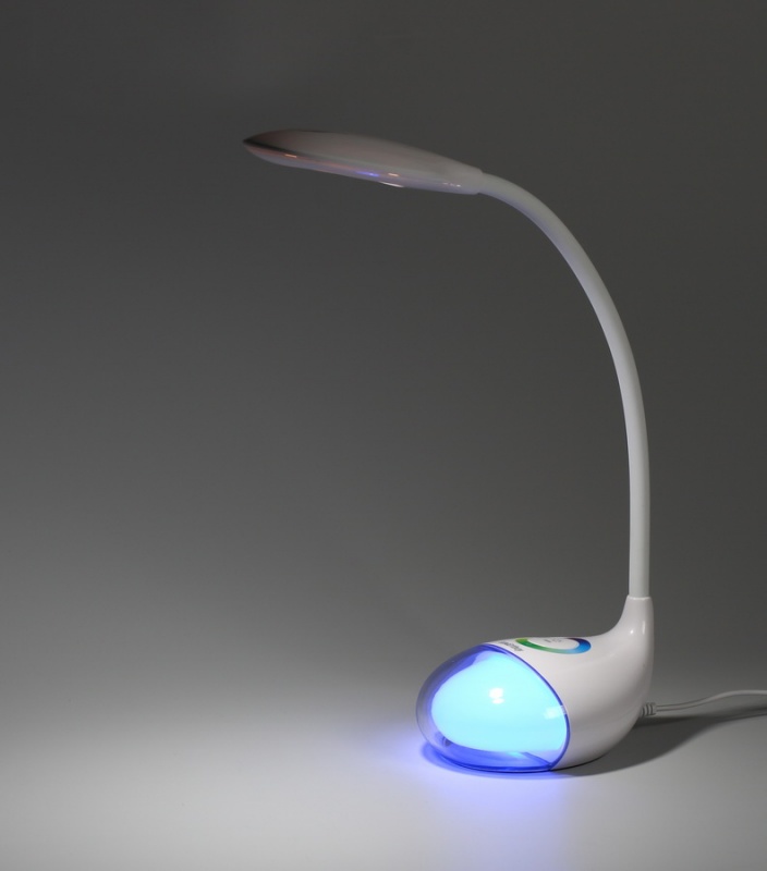 Настольные светильники Светодиодный наст. светильник (LED) Smartbuy-7W/NW/3-S Dim/RGB/W (SBL-DL-7-NW3-SRGB-White)