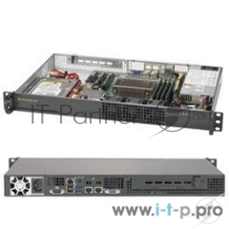 Сервер Серверная платформа 1U SATA BLACK SYS-5019S-L SUPERMICRO