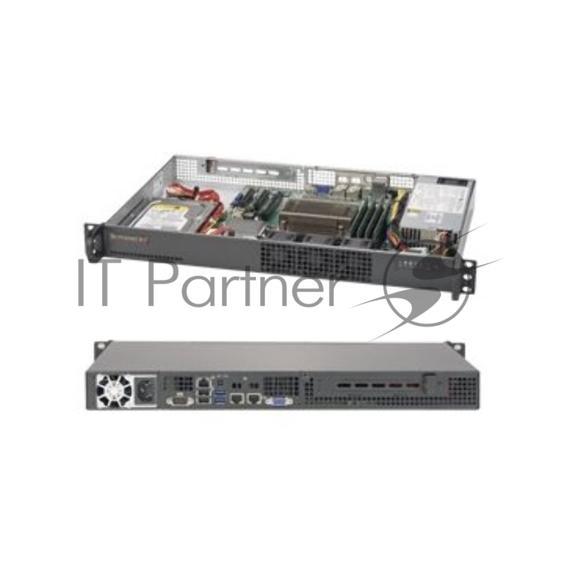 Сервер Серверная платформа 1U SATA BLACK SYS-5019S-L SUPERMICRO