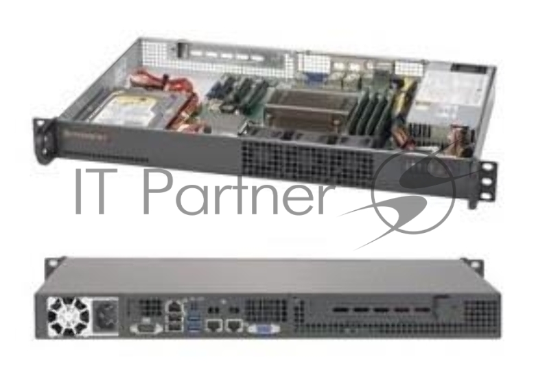 Сервер Серверная платформа 1U SATA BLACK SYS-5019S-L SUPERMICRO