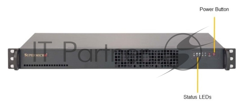 Сервер Серверная платформа 1U SATA BLACK SYS-5019S-L SUPERMICRO