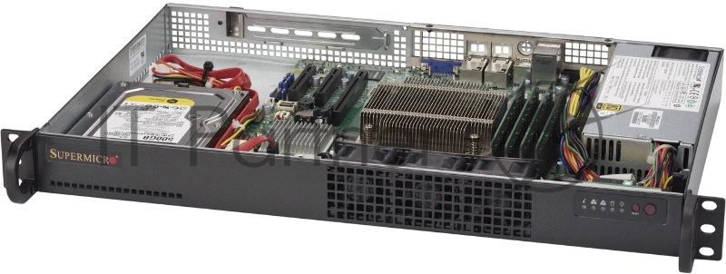 Сервер Серверная платформа 1U SATA BLACK SYS-5019S-L SUPERMICRO