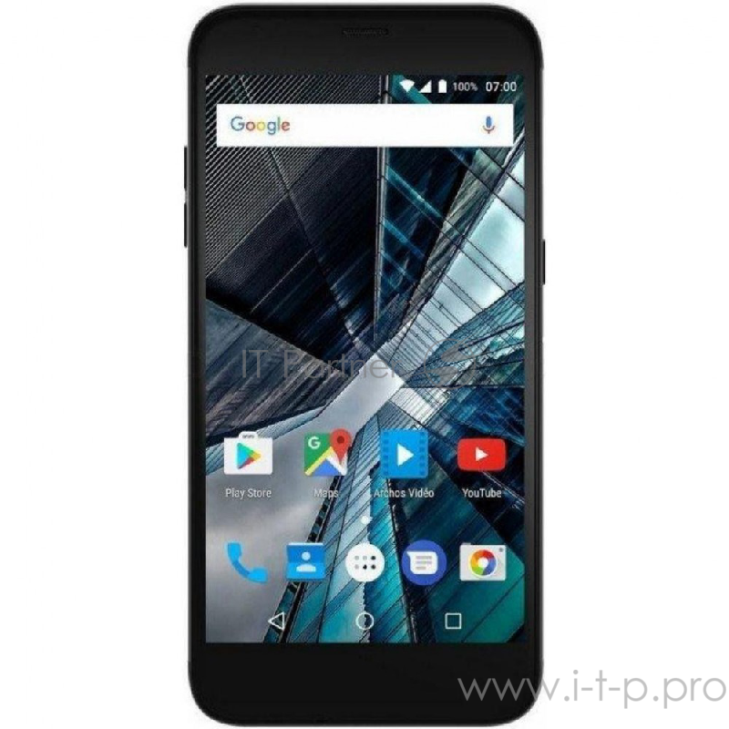 Смартфон Archos Sense 50 DC Mediatek MT6737 (1.5Ghz)/ 5'' IPS 1280x720/ RAM 2Gb/ 16Gb/ 4G LTE/ Dual SIM/ Finger print sensor/ MicroSD slot/ WiFi/ BT/ Dual Cam 13MP+2MP/ 2400 mAh/ Android 7.0/ Black