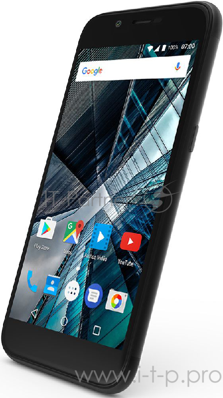 Смартфон Archos Sense 50 DC Mediatek MT6737 (1.5Ghz)/ 5'' IPS 1280x720/ RAM 2Gb/ 16Gb/ 4G LTE/ Dual SIM/ Finger print sensor/ MicroSD slot/ WiFi/ BT/ Dual Cam 13MP+2MP/ 2400 mAh/ Android 7.0/ Black