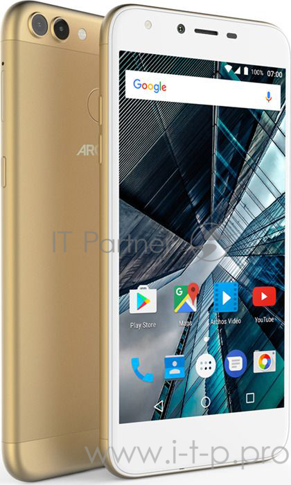 Смартфон ARCHOS Sense 55 DC Золотой (3G, 4G/LTE, 2xSIM, Wi-Fi, Bluetooth, GPS, 5.5