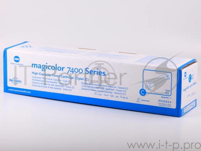 Тонер-картридж Konica-Minolta mc7450 синий 12K