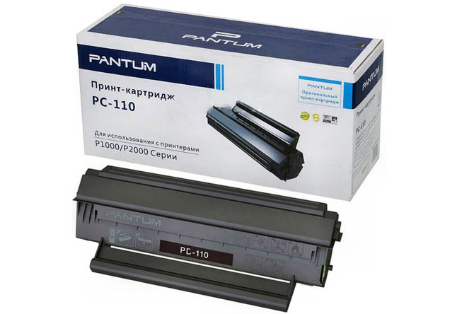 Тонер-картридж Pantum PC-110 черный для Pantum P1000/P2000/P2050/5000/5005/60 (1500стр.)