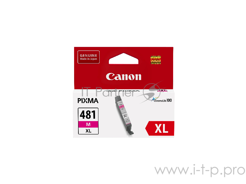 Картридж Canon CLI-481XL M EMB для TS6140/TS8140/TS9140/TR8540. Пурпурный. 466 страниц.