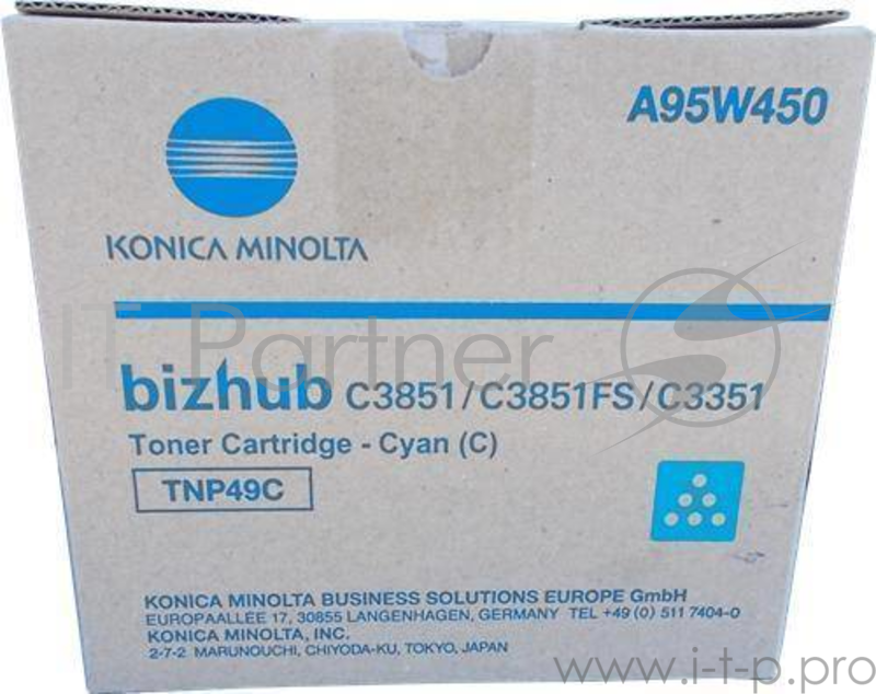 Тонер Konica-Minolta bizhub C3351/C3851 синий TNP-49C