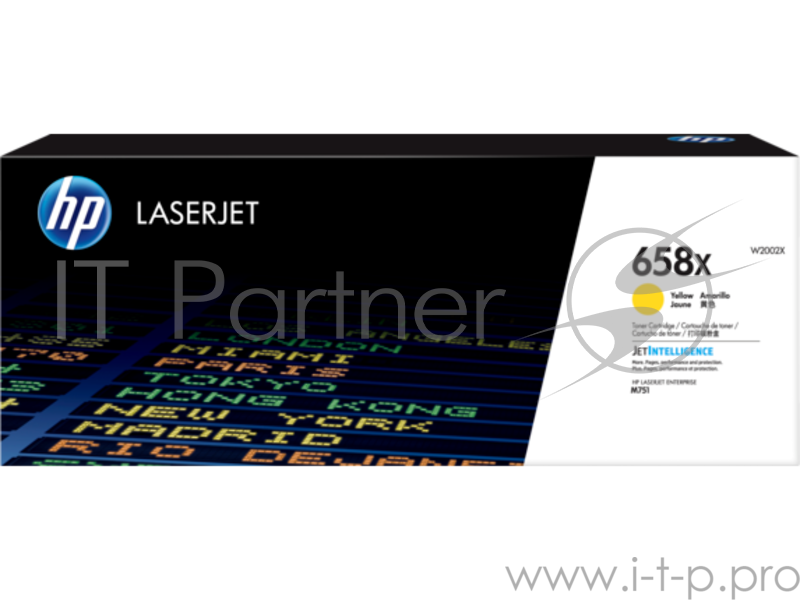 Тонер-картридж HP 658X Yellow LaserJet Toner Cartridge
