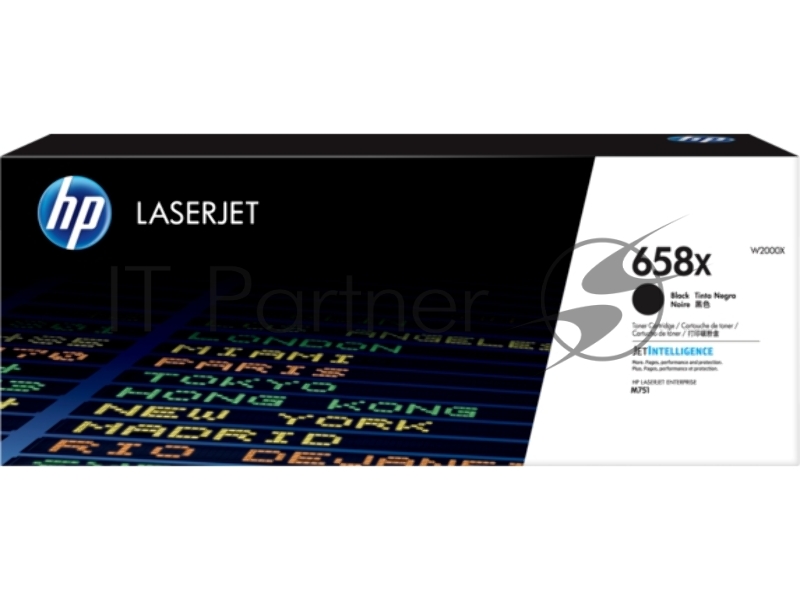 Тонер-картридж HP 658X Black LaserJet Toner Cartridge