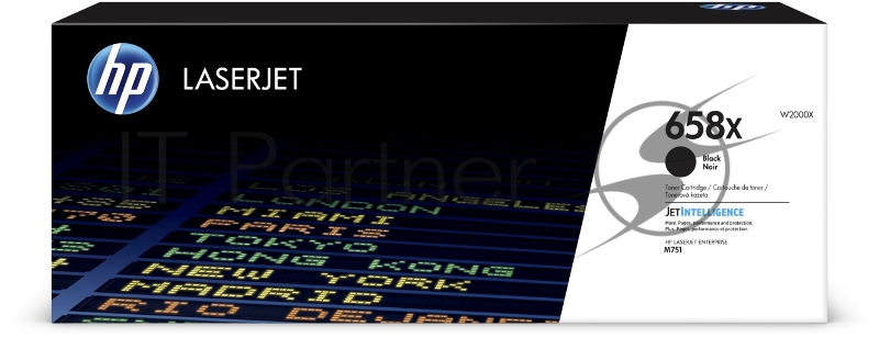 Тонер-картридж HP 658X Black LaserJet Toner Cartridge