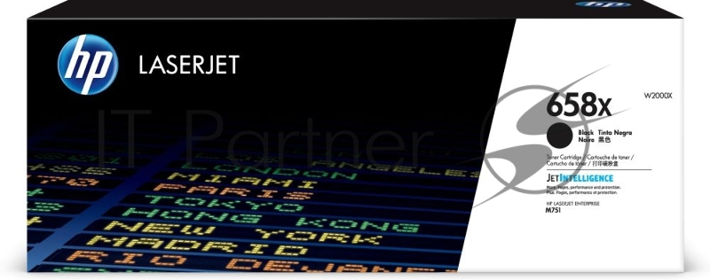 Тонер-картридж HP 658X Black LaserJet Toner Cartridge