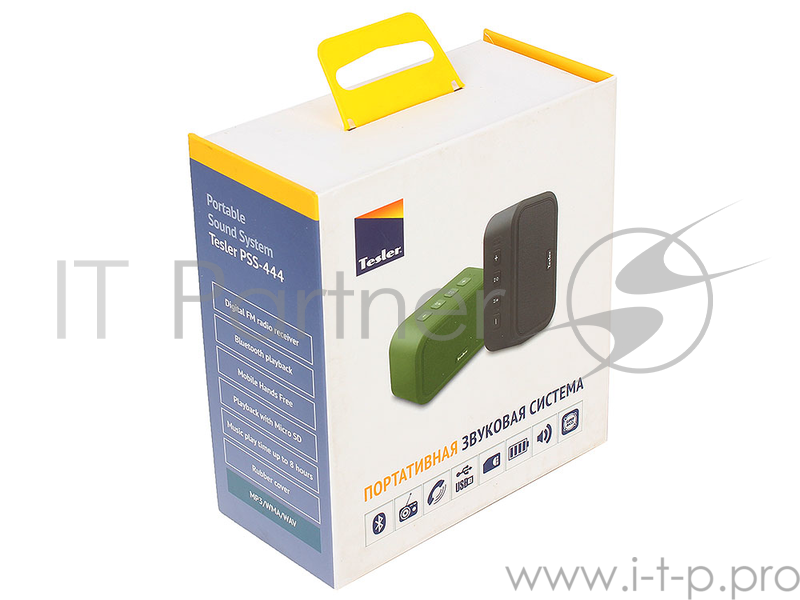 Портативная акустическая система TESLER PSS-444 GREEN