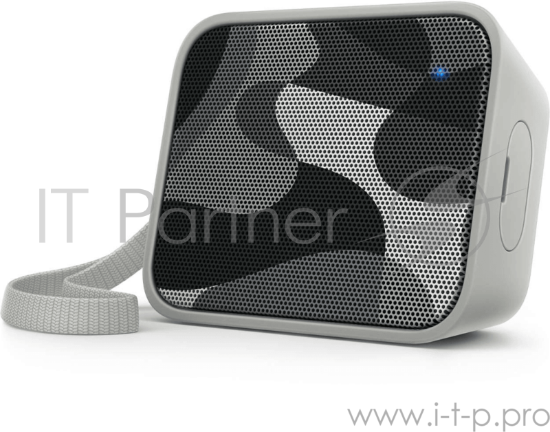 Беспрводная акустика Philips Беспрводная акустика Philips/ Беспроводная акустика Pixel Pop, Bluetooth, 4 Вт, встроенный басовый радиатор, работа от аккумулятора, встроенный микрофон для громкой связи, IPX4, прорезиненный корпус, ремешок в комплекте,