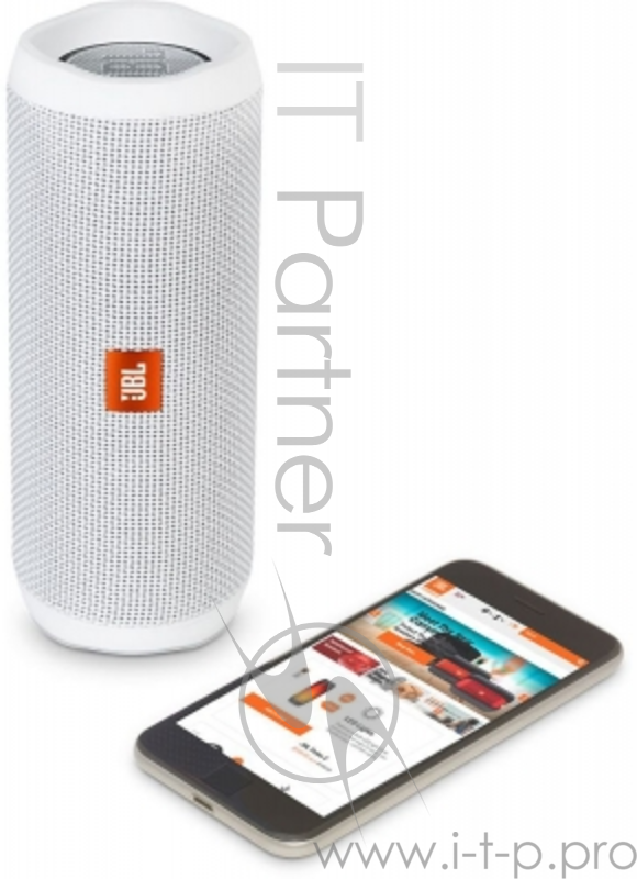 Динамик JBL Портативная акустическая система JBL Flip 4 цвет белый