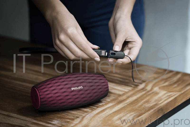 Динамик PHILIPS Портативная акустическая система Philips BT 69000 , красный
