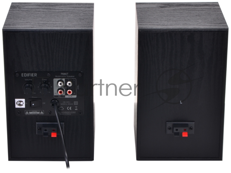 Колонки Edifier R980T темное дерево / черный {Активные, 2 x 12W RMS, 70-18000Гц, дерево}