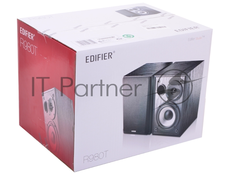 Колонки Edifier R980T темное дерево / черный {Активные, 2 x 12W RMS, 70-18000Гц, дерево}