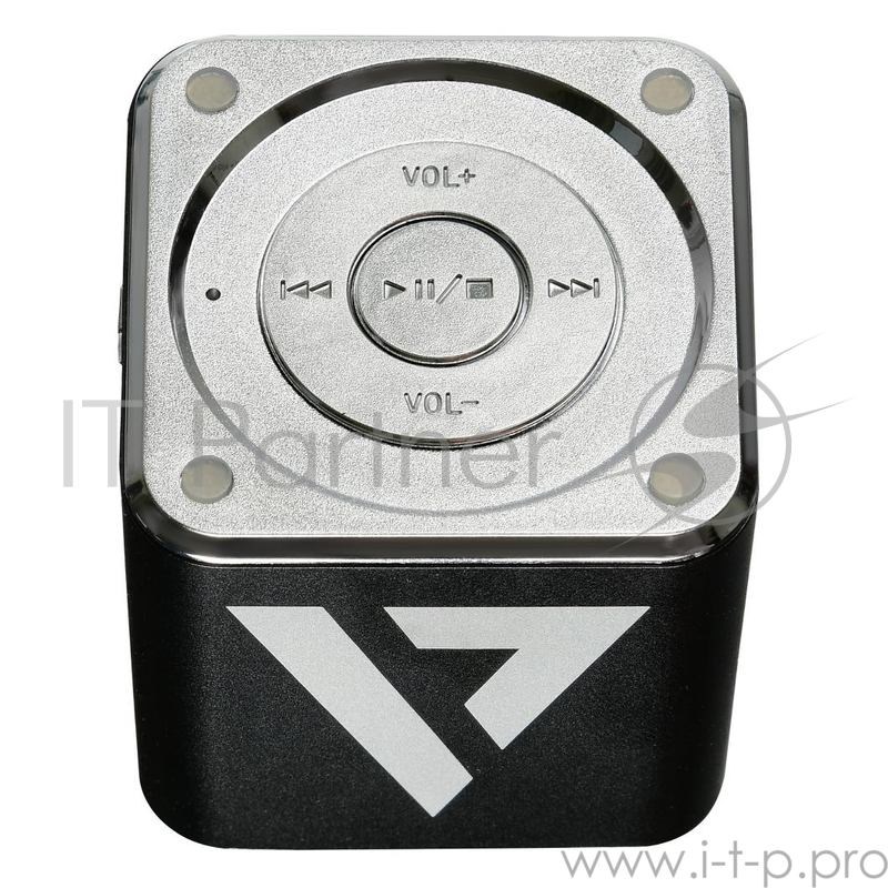 Колонка портативная ACD-SP101-B (MP3 плеер) с аккумулятором, micro USB, USB, microSD, Line-In, FM, silver. {90}