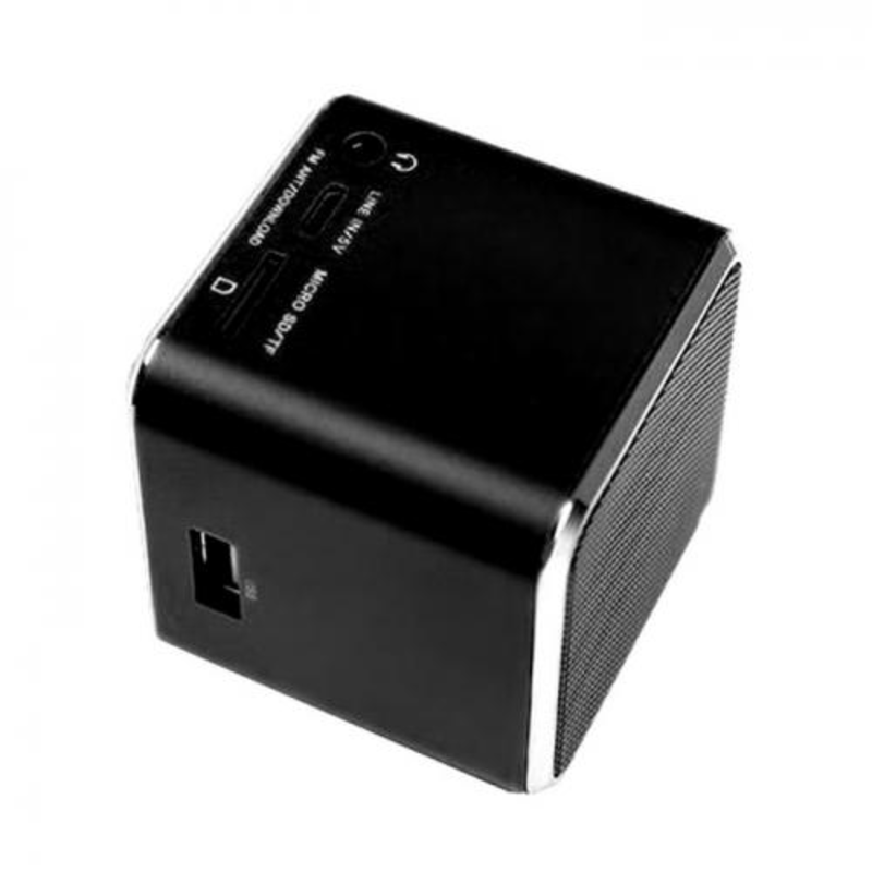 Колонка портативная ACD-SP101-B (MP3 плеер) с аккумулятором, micro USB, USB, microSD, Line-In, FM, silver. {90}