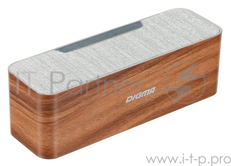 Колонка порт. Digma S-42 дерево 10W 1.0 BT/USB 800mAh (SP4210BR)