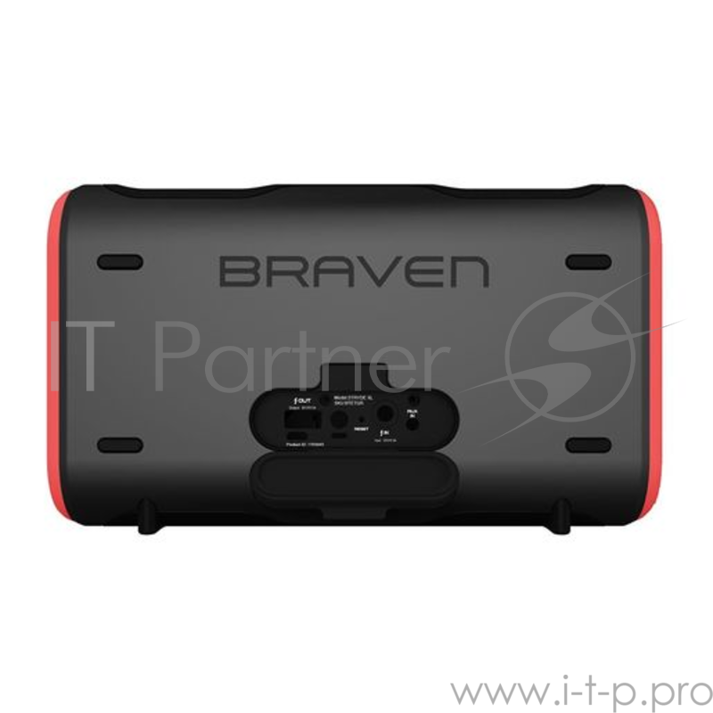 Беспроводная акустика Braven Stryde XL. Цвет серыйкрасный.