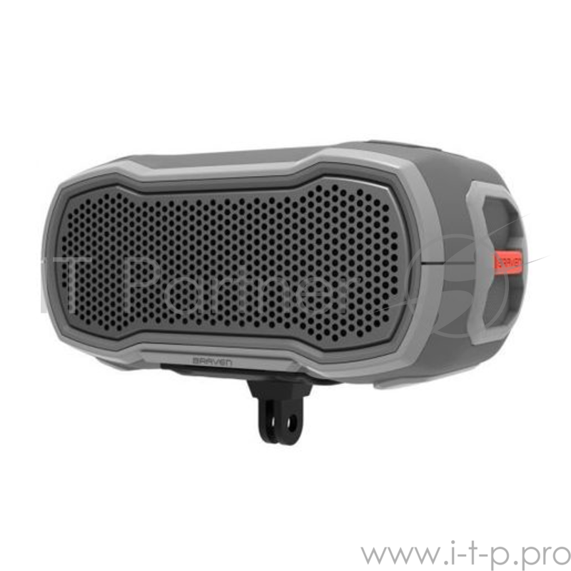 Беспроводная акустика Braven Ready Solo. Цвет серыйсерыйоранжевый.