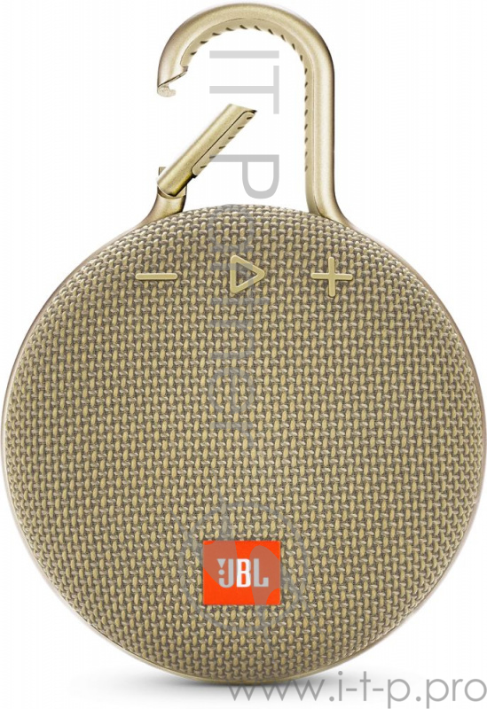 Динамик JBL Портативная акустическая система JBL CLIP 3, песочный