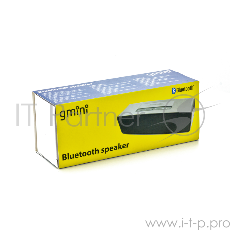 Bluetooth колонка Gmini GM-BTS-M21, 3Вт х 2, серебристая