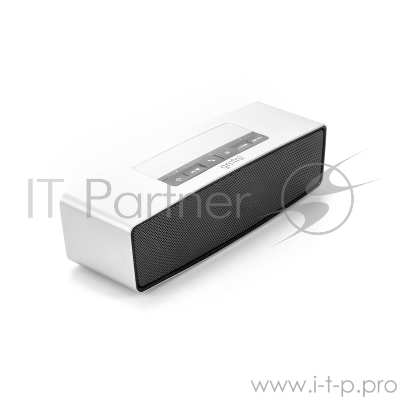 Bluetooth колонка Gmini GM-BTS-M21, 3Вт х 2, серебристая