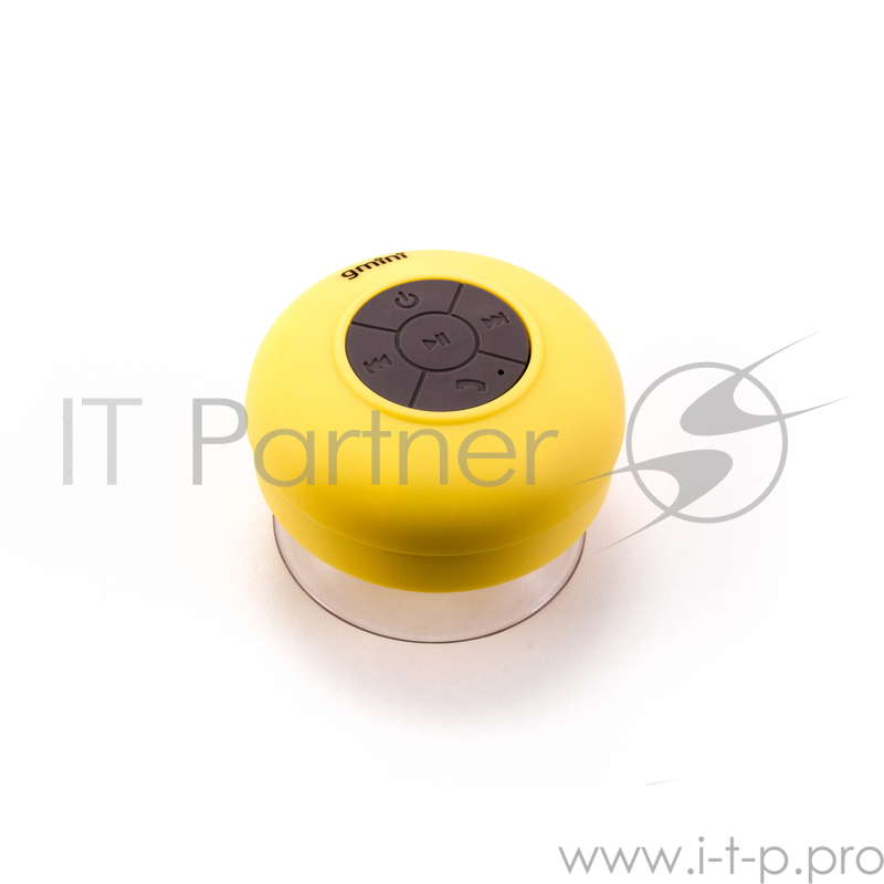Bluetooth колонка Gmini GM-BTS-025, 3Вт, водонепроницаемая, жёлтая